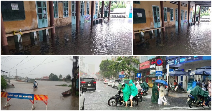 Mưa trắng trời ở miền Trung: 2.000 học sinh ở Quảng Trị, gần 3.000 học sinh ở Thừa Thiên- Huế phải nghỉ học