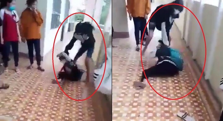 Vụ clip nữ sinh lớp 6 bị bạn giật tóc, đạp mặt xuống nền nhà: Hiệu trưởng nói gì?