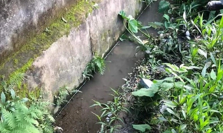 Đi bộ xuống trường đón con, người đàn ông ngã xuống mương nước tử vong