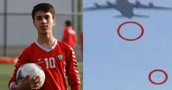 Cầu thủ 19 tuổi của tuyển Afghanistan rơi xuống đất tử vong vì bám càng máy bay Mỹ