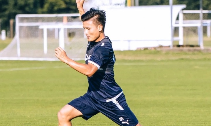 Quang Hải tập cường độ nặng, nỗ lực chuẩn bị cho Ligue 2