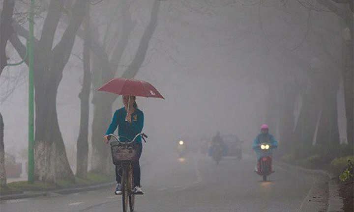 Tin tức dự báo thời tiết hôm nay 4/2: Hà Nội tiếp tục có mưa phùn và sương