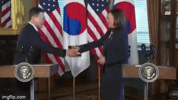 Chùi tay ngay sau khi bắt tay tổng thống Hàn Quốc, bà Harris bị chỉ trích gay gắt về thái độ 