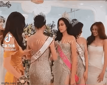 Xôn xao video Hoa hậu Đỗ Thị Hà xô đẩy Á hậu Phương Anh, sự thật là gì?