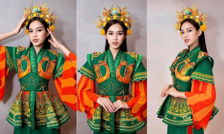 Hoa hậu Đỗ Thị Hà nhá hàng màn