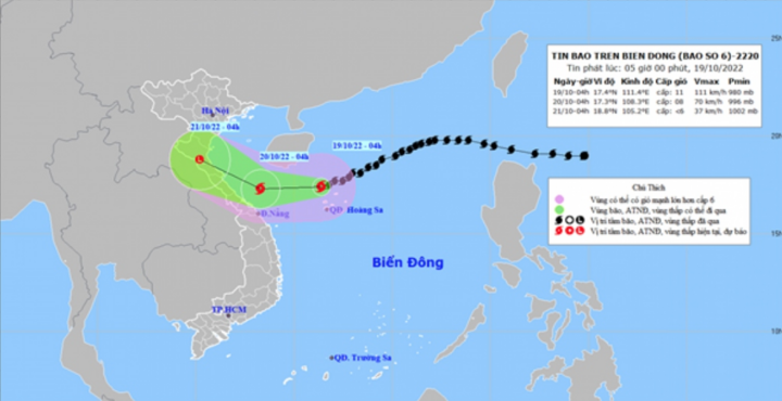 Bão số 6 đã tiến vào biển Đông, diễn biến khó đoán