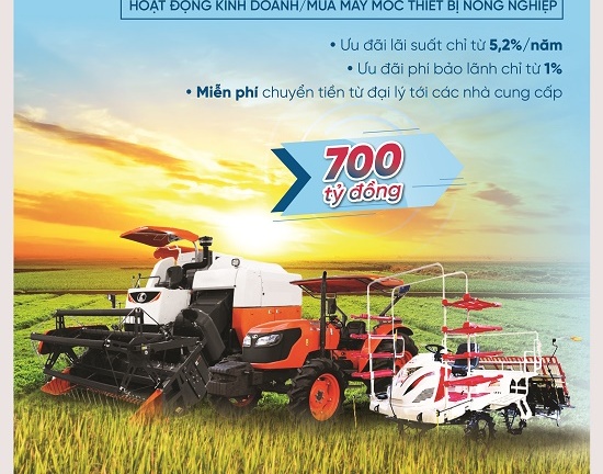 VietinBank tung gói 700 tỷ đồng tài trợ Ngành Máy móc thiết bị nông nghiệp