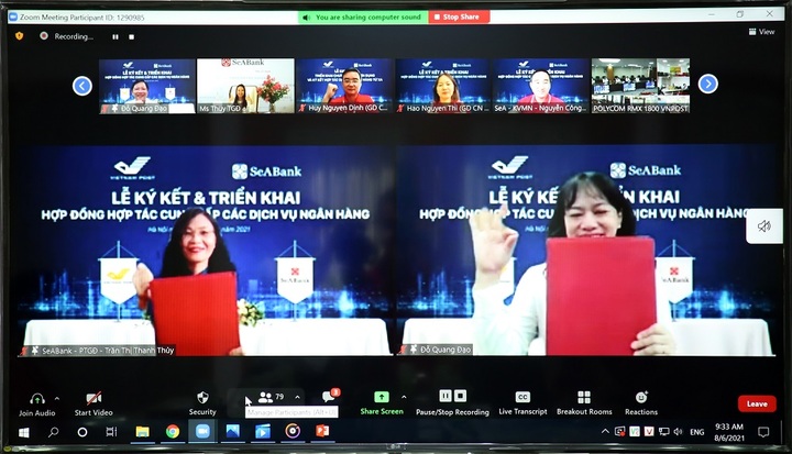 SeABank và Bưu điện Việt Nam ký kết hợp tác triển khai dịch vụ ngân hàng từ xa 