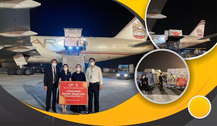 Lô vaccine Hayat-Vax phòng COVID-19 đầu tiên do UAE sản xuất đã về đến Việt Nam