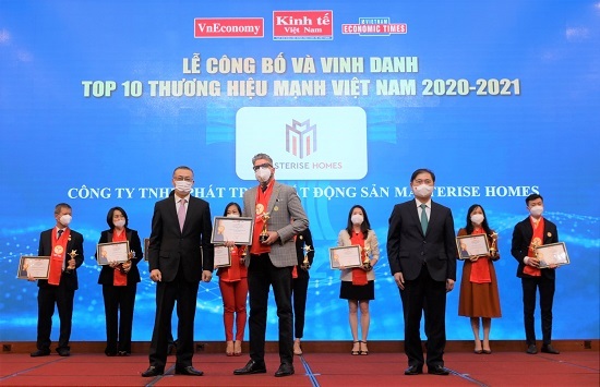 Masterise Homes vào Top 10 Thương hiệu mạnh Việt Nam 2021 ngay trong năm đầu tiên được đề cử