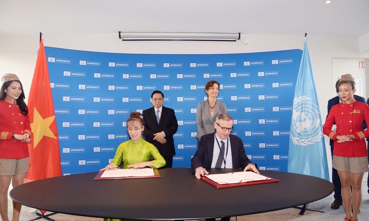 UNESCO và Tập đoàn SOVICO hợp tác xây dựng các thành phố sáng tạo và phát triển du lịch bền vững, thúc đẩy giáo dục và các chương trình học bổng tài năng