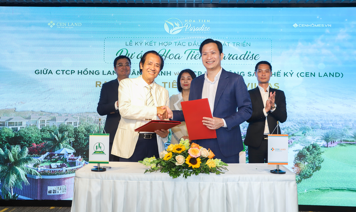 Cen Land và Hồng Lam Xuân Thành ký kết hợp tác đầu tư phát triển dự án Hoa Tiên Paradise