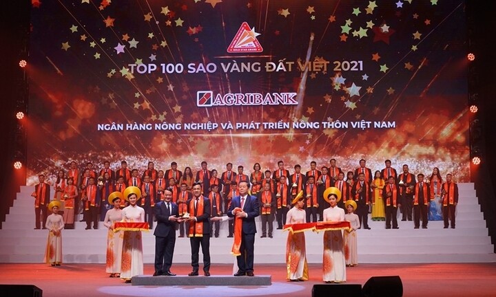 Agribank vinh dự đạt giải thưởng Sao Vàng đất Việt năm 2021