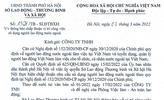 Người nước ngoài được miễn giấy phép lao động tại Việt Nam khi nào?