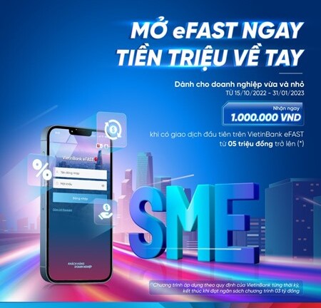 Mở eFAST ngay, tiền triệu về tay
