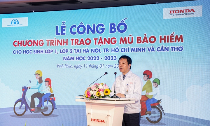 Honda Việt Nam tặng 620.000 mũ bảo hiểm cho học sinh tiểu học năm học 2022-2023