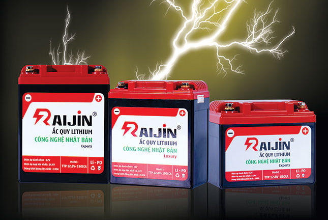 Raijin - Nhà sản xuất ắc quy Lithium ô tô xe máy hàng đầu Việt Nam