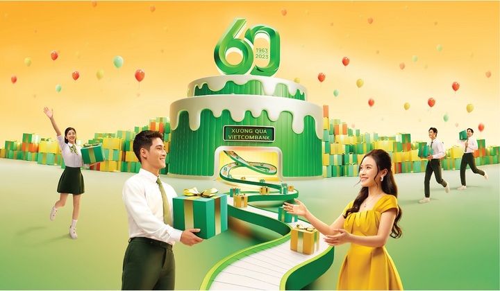 Vietcombank dành hơn 160.000 quà tặng khách hàng nhân dịp sinh nhật 60 năm 