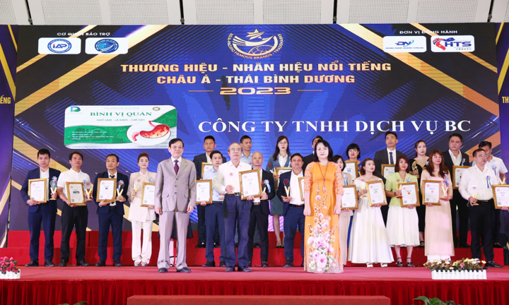Dạ Dày Bình Vị Quản lọt Top 10 Thương hiệu - Nhãn hiệu nổi tiếng châu Á - Thái Bình Dương 2023