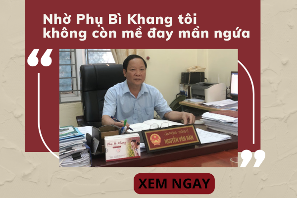 Nhờ uống Phụ Bì Khang mà tôi đã không còn tái phát mề đay mẩn ngứa