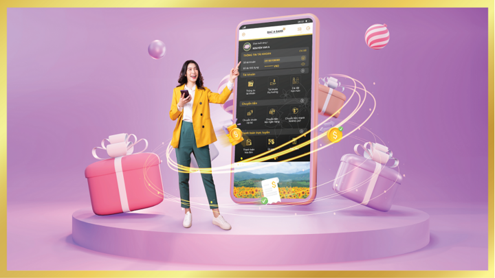 Thảnh thơi giao dịch- Thỏa thích nhận quà cùng Bac A Bank