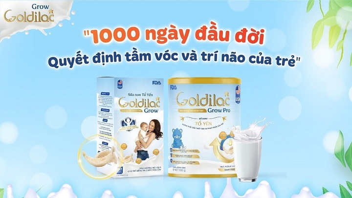 Goldilac Grow - dinh dưỡng ưu việt cho con yêu