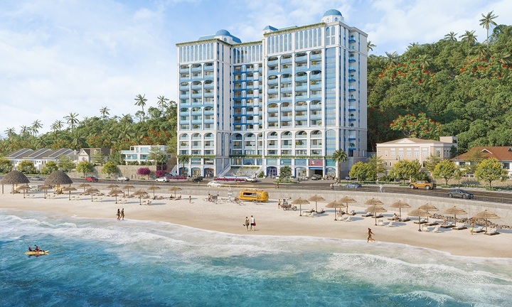 Căn hộ du lịch mặt biển phong cách Santorini tại trung tâm Vũng Tàu được giới đầu tư săn đón