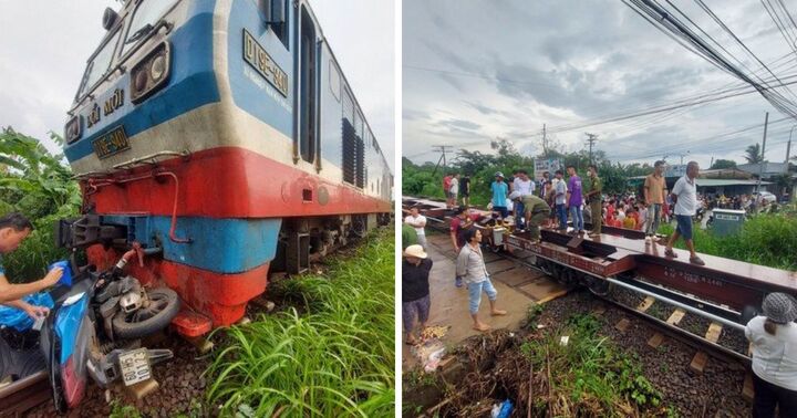 Đồng Nai: Tàu hỏa va chạm với xa máy, 2 người tử vong tại chỗ
