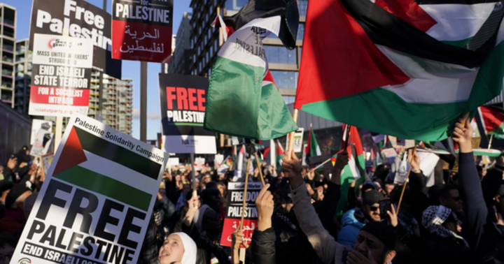 Đám đông biểu tình kéo đến nhà ông Biden để phản đối xung đột ở Gaza