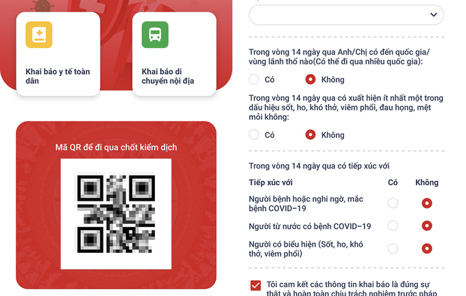 Bộ Công an mở ứng dụng khai báo y tế mới, mỗi mã QR có hiệu lực 3 ngày