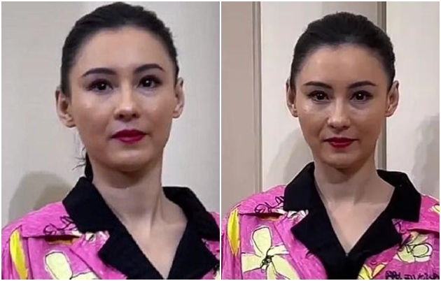 Ảnh chưa chỉnh sửa khiến Trương Bá Chi lộ dung nhan kém sắc với làn da nhăn nheo, chảy xệ