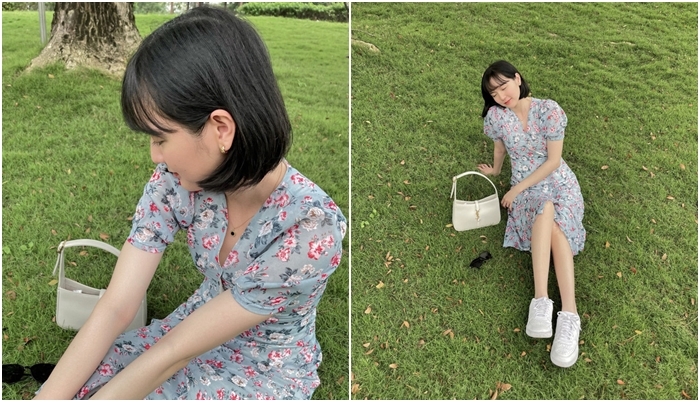 Hải Tú tung ảnh mới chuẩn nàng thơ, khéo khoe đôi khuyên được cho là 