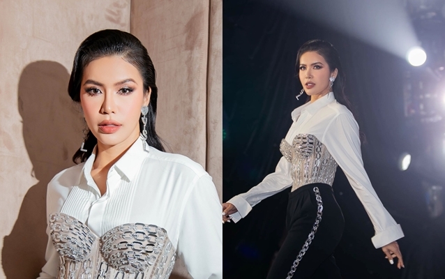 Minh Tú cuốn hút, tràn đầy năng lượng trong set đồ cá tính