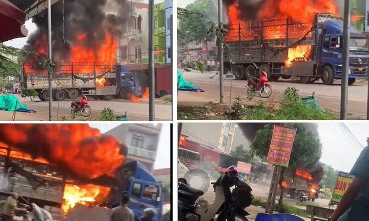 Lời kể của nam tài xế dũng cảm lái xe tải đang cháy ngùn ngụt ra khỏi khu đông người