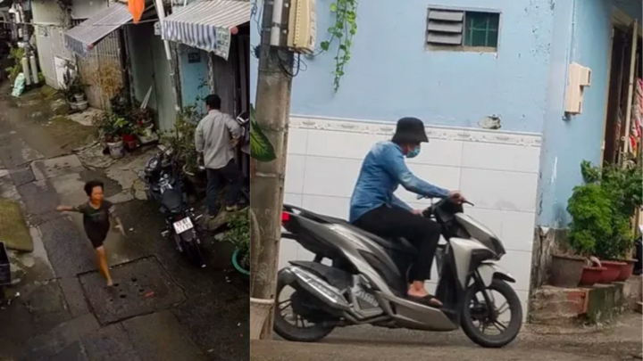 Bé trai 9 tuổi khóc thét chạy đuổi theo kẻ gian lấy điện thoại