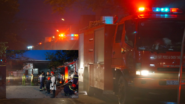 Kho hàng tại cơ sở sản xuất nước yến bốc cháy khiến nhiều người hoảng loạn