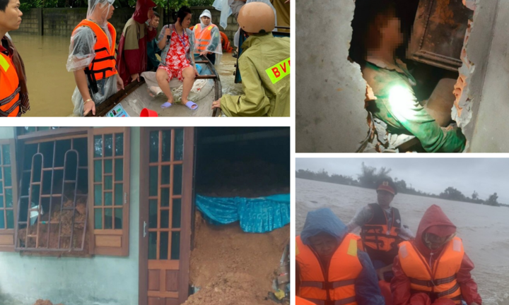 Giải cứu thành công 2 vợ chồng bị đất đá vùi lấp do sạt lở ở Thừa Thiên Huế 