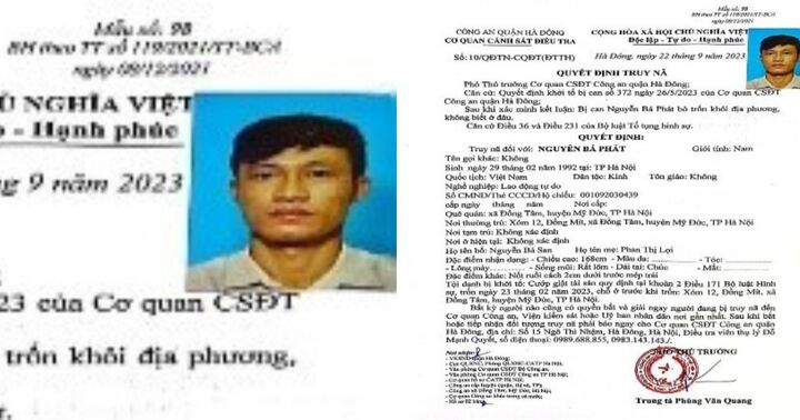 Hà Nội: Truy nã đối tượng cướp giật điện thoại của người đi đường