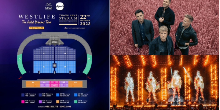 Những điều cần lưu ý khi mua vé concert Westlife tại Việt Nam