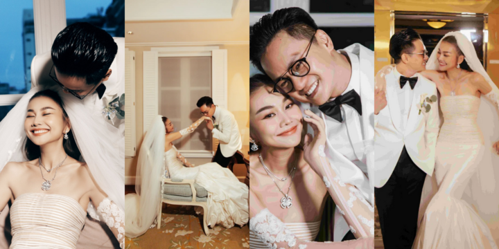 Loạt ảnh ngọt ngào trong hôn lễ của Thanh Hằng và chồng nhạc trưởng