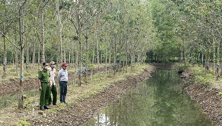 Hai bé gái 9 tuổi đuối nước thương tâm dưới con mương giữa rừng cao su