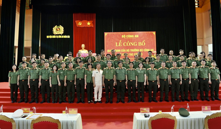 Bộ Công an bổ nhiệm tân Cục trưởng; Giám đốc, Hiệu trưởng 2 Học viện, Đại học CAND