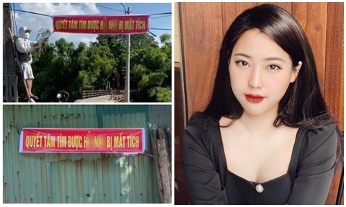 Vụ Hải Như mất tích gần 2 tháng: Người dân treo băng rôn quyết tìm được cô gái