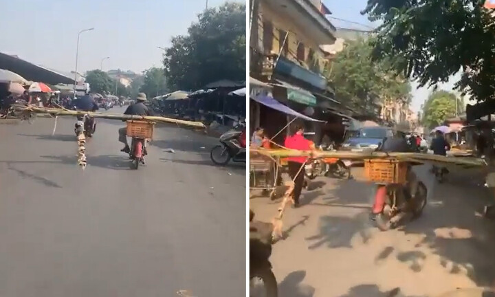 Video: Người đàn ông chở cây chuối theo cách không giống ai