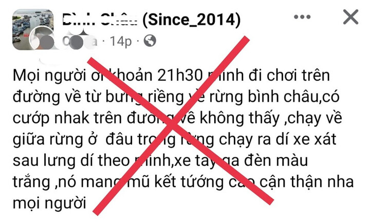 Xử lý nam thanh niên dựng chuyện 