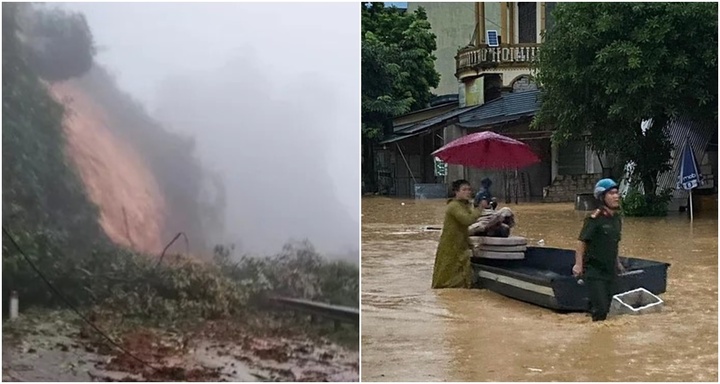 Mưa lớn gây chia cắt tại Nghệ An, hàng nghìn học sinh phải nghỉ học