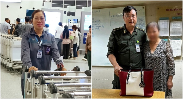 Nhân viên sân bay Nội Bài nhặt được túi chứa hơn 200 triệu đồng