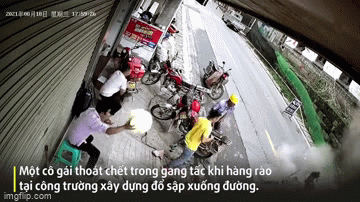 Video: Linh cảm điều bất thường, cô gái thoát chết trong gang tấc