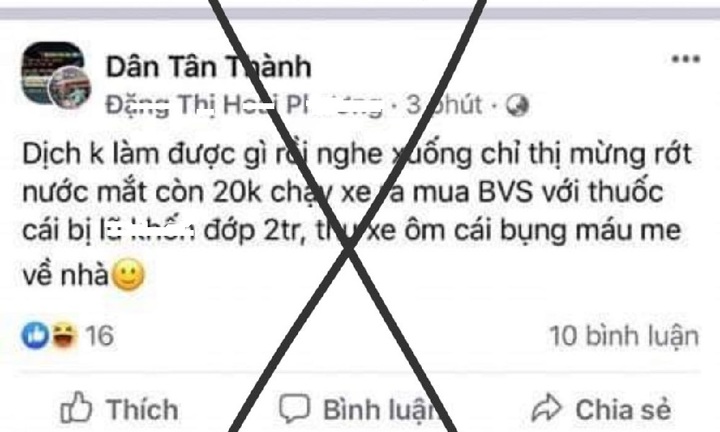 Người yêu bị lập biên bản, thiếu nữ 20 tuổi lên Facebook xúc phạm công an