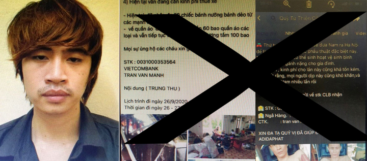 Hé lộ thủ đoạn nam thanh niên đăng bài về hoàn cảnh khó khăn, lừa hơn 600 triệu tiền từ thiện
